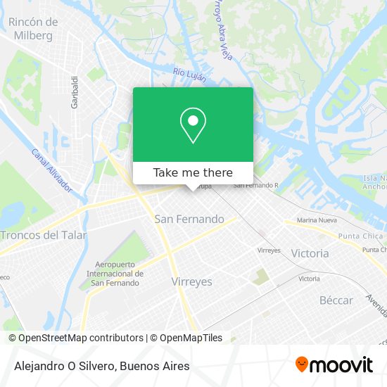 Mapa de Alejandro O Silvero