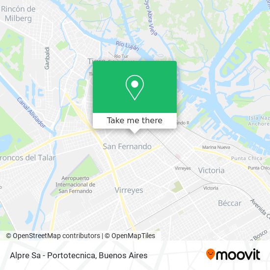 Mapa de Alpre Sa - Portotecnica