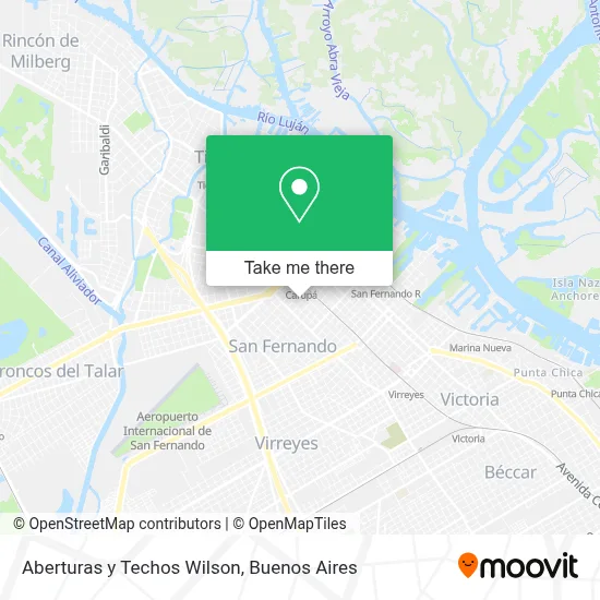 Aberturas y Techos Wilson map
