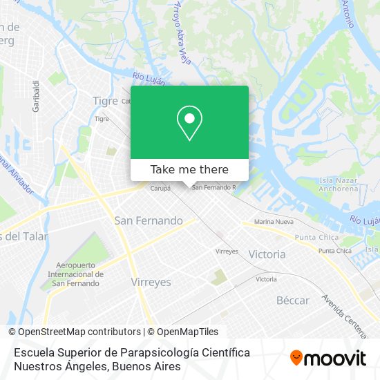 Escuela Superior de Parapsicología Científica Nuestros Ángeles map