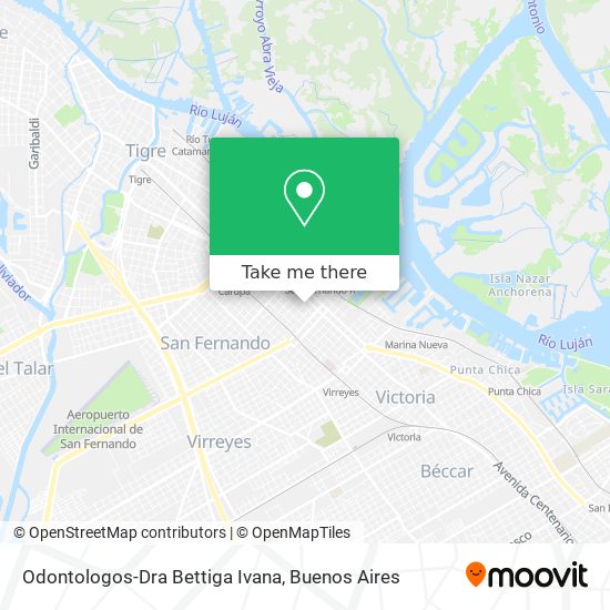 Odontologos-Dra Bettiga Ivana map