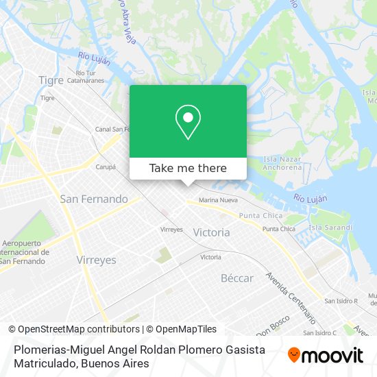 Mapa de Plomerias-Miguel Angel Roldan Plomero Gasista Matriculado