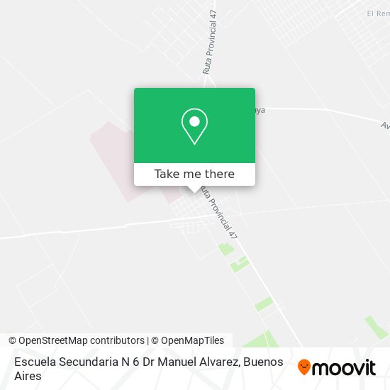 Escuela Secundaria N 6 Dr Manuel Alvarez map