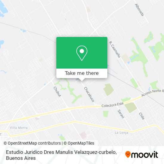 Mapa de Estudio Juridico Dres Manulis Velazquez-curbelo