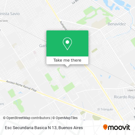 Mapa de Esc Secundaria Basica N 13