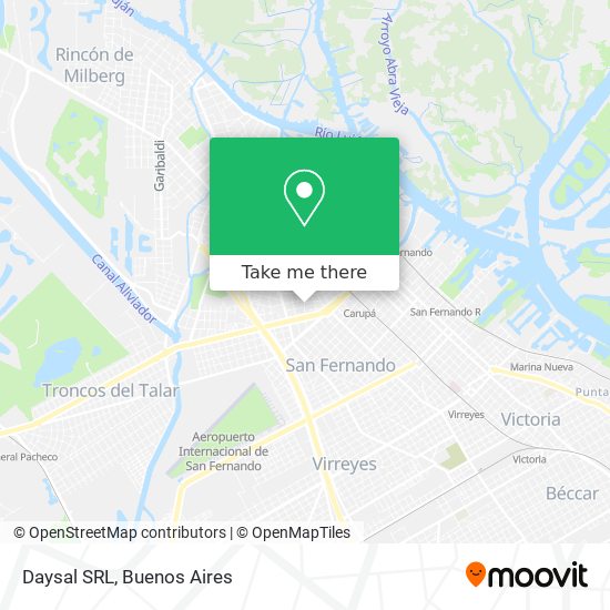 Daysal SRL map
