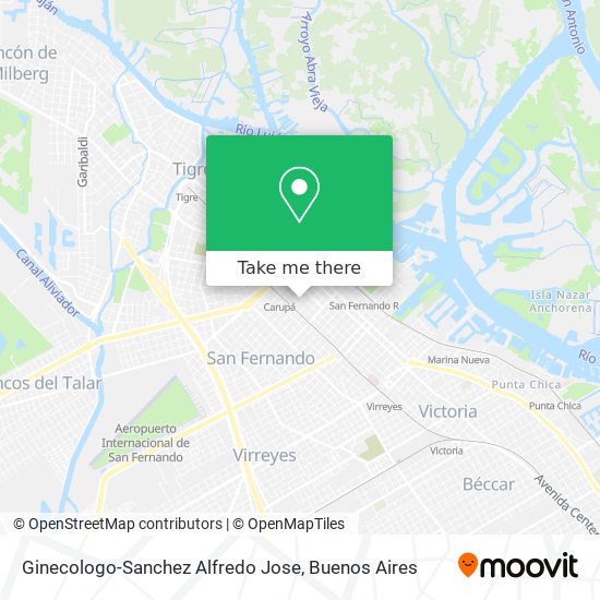 Ginecologo-Sanchez Alfredo Jose map