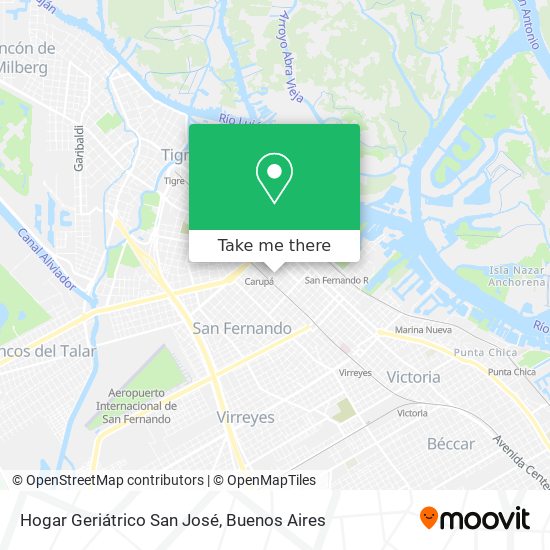 Mapa de Hogar Geriátrico San José