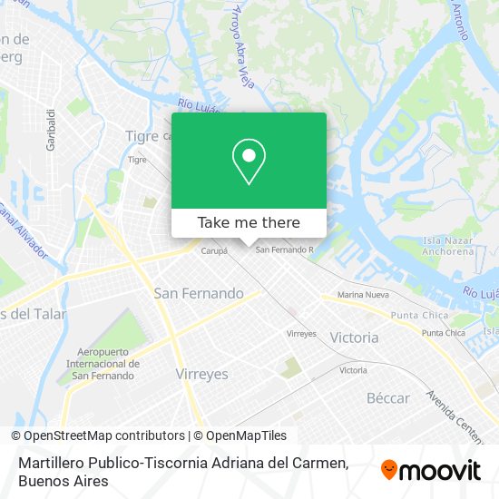 Mapa de Martillero Publico-Tiscornia Adriana del Carmen