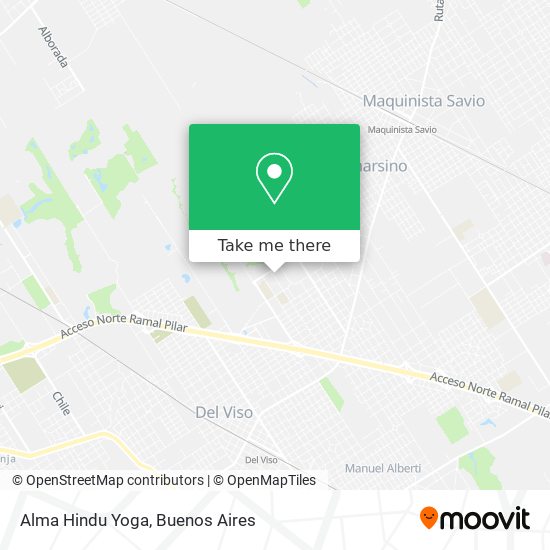 Alma Hindu Yoga map