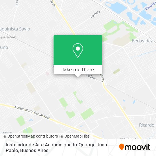 Mapa de Instalador de Aire Acondicionado-Quiroga Juan Pablo