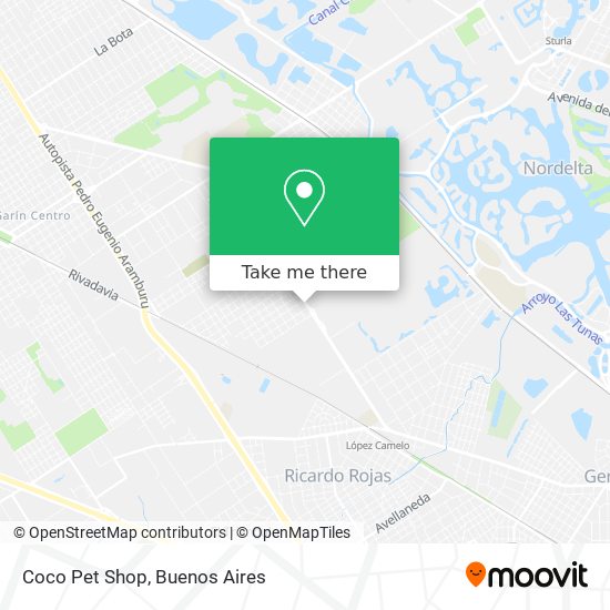 Mapa de Coco Pet Shop