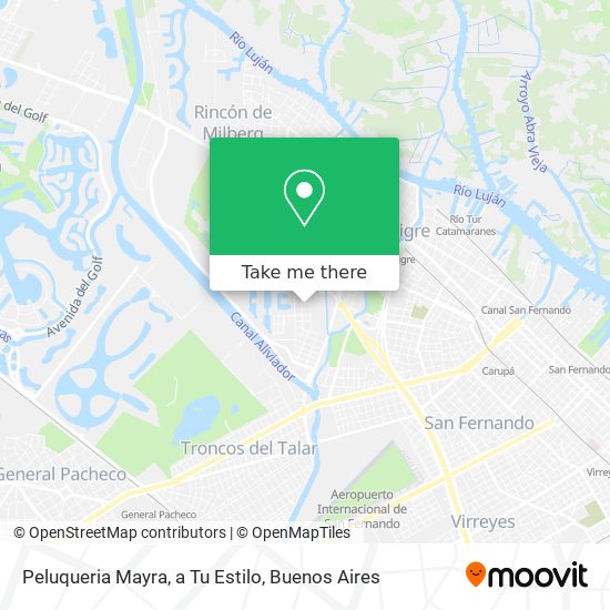 Peluqueria Mayra, a Tu Estilo map