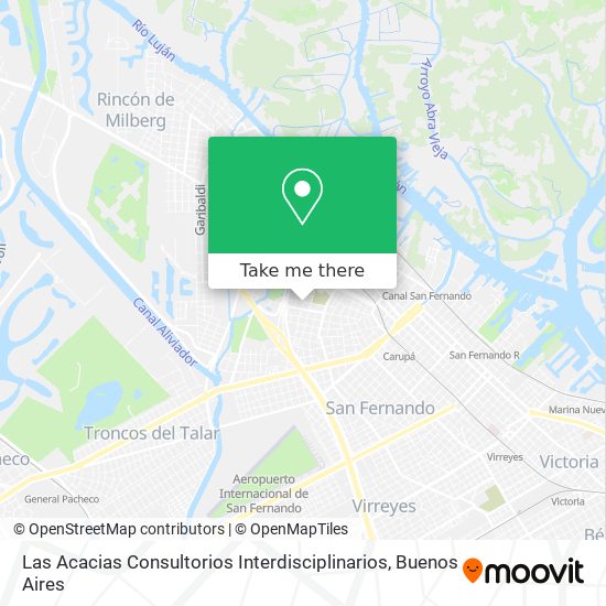 Las Acacias Consultorios Interdisciplinarios map