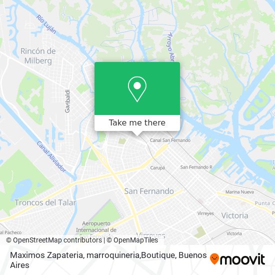 Mapa de Maximos Zapateria, marroquineria,Boutique