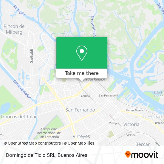 Domingo de Ticio SRL map