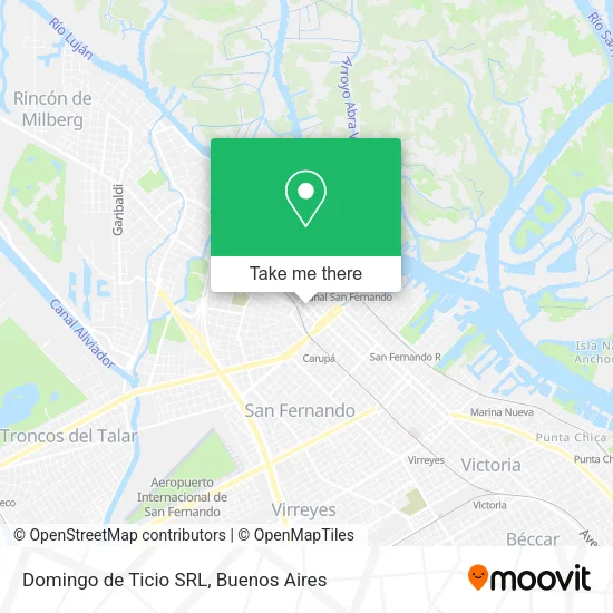 Mapa de Domingo de Ticio SRL