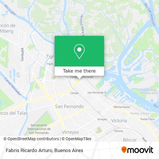 Fabris Ricardo Arturo map