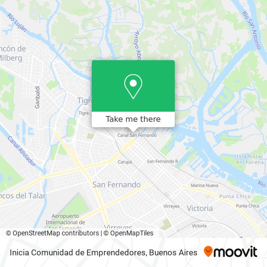Inicia Comunidad de Emprendedores map