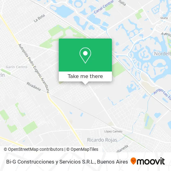 Mapa de Bi-G Construcciones y Servicios S.R.L.