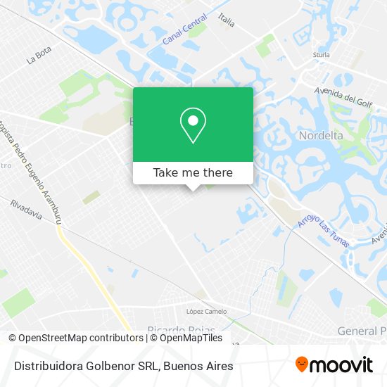 Distribuidora Golbenor SRL map