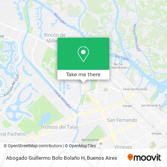 Mapa de Abogado Guillermo Bolo Bolaño H