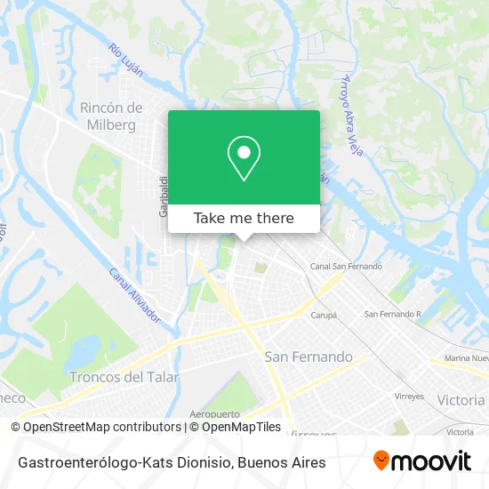 Mapa de Gastroenterólogo-Kats Dionisio