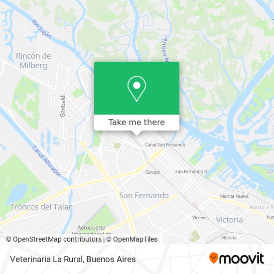 Veterinaria La Rural map