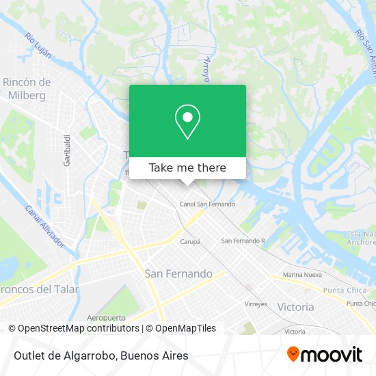 Outlet de Algarrobo map