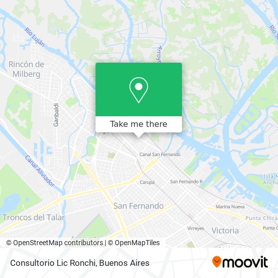 Consultorio Lic Ronchi map