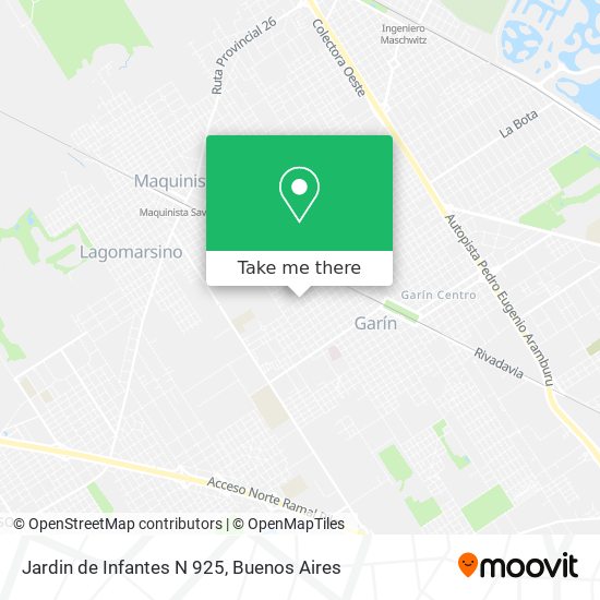 Jardin de Infantes N 925 map