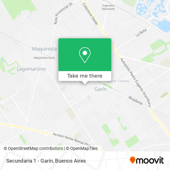 Secundaria 1 - Garín map