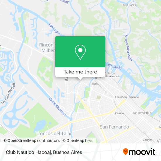 Mapa de Club Nautico Hacoaj