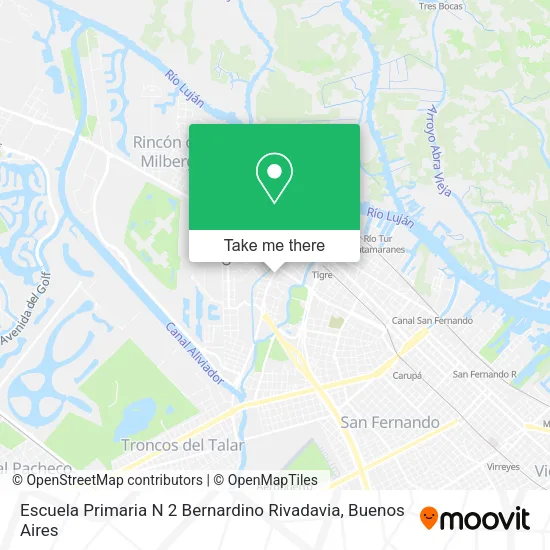 Escuela Primaria N 2 Bernardino Rivadavia map