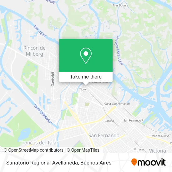 Sanatorio Regional Avellaneda map