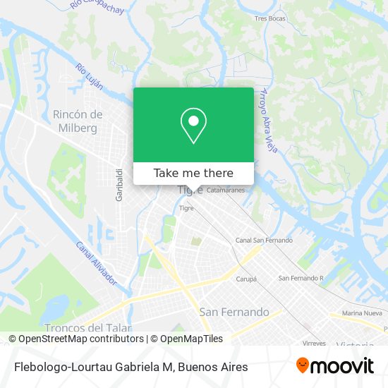 Flebologo-Lourtau Gabriela M map