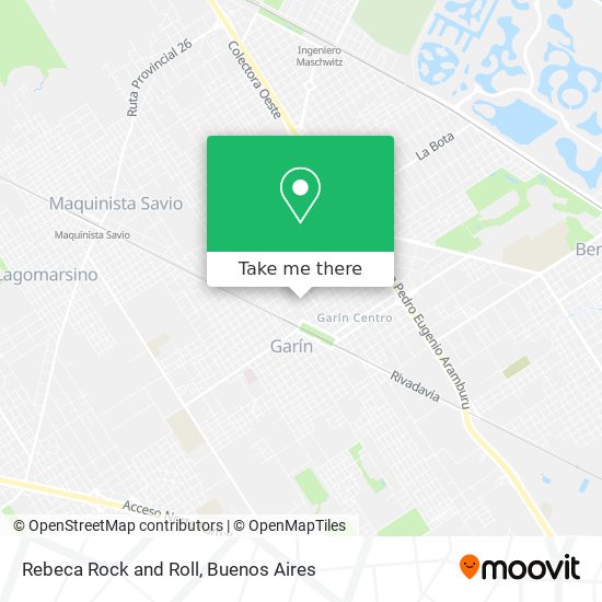 Rebeca Rock and Roll map