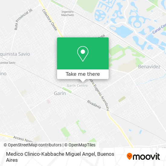 Mapa de Medico Clinico-Kabbache Miguel Angel
