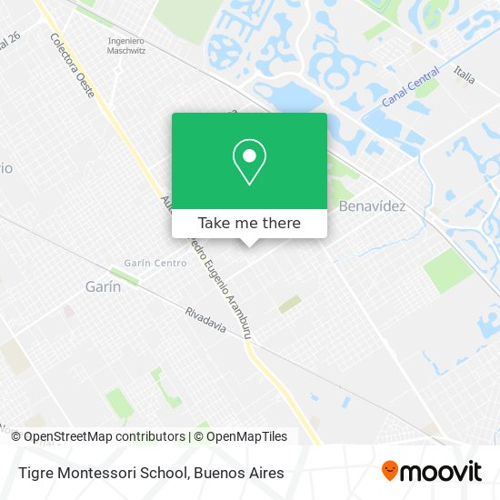 Mapa de Tigre Montessori School