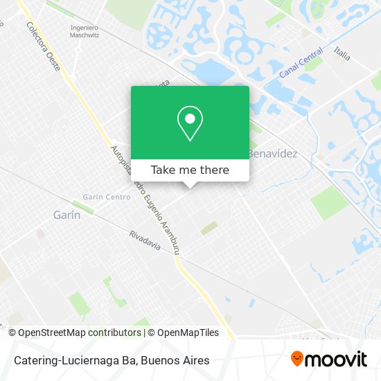 Catering-Luciernaga Ba map