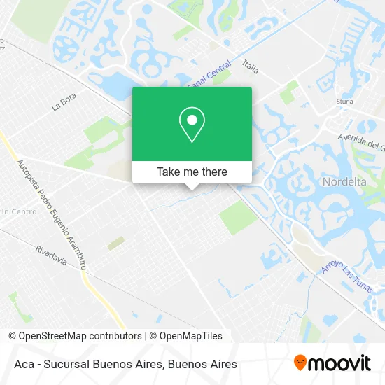 Aca - Sucursal Buenos Aires map