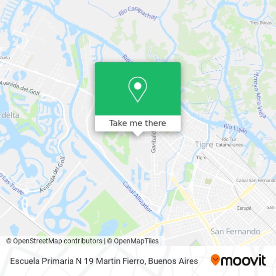 Escuela Primaria N 19 Martin Fierro map