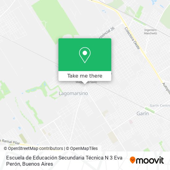Escuela de Educación Secundaria Técnica N 3 Eva Perón map