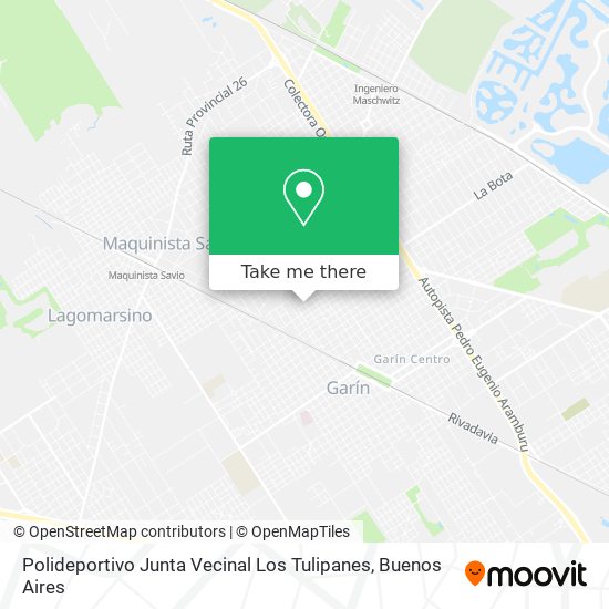 Polideportivo Junta Vecinal Los Tulipanes map