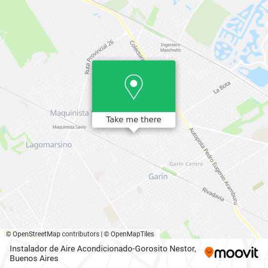 Instalador de Aire Acondicionado-Gorosito Nestor map