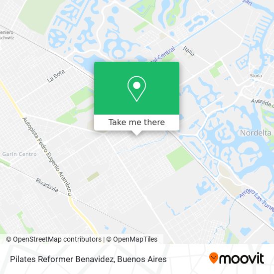 Pilates Reformer Benavidez map