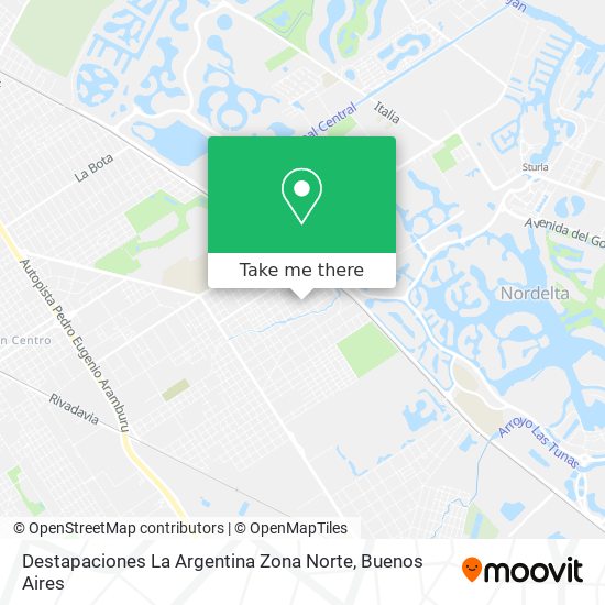 Mapa de Destapaciones La Argentina Zona Norte
