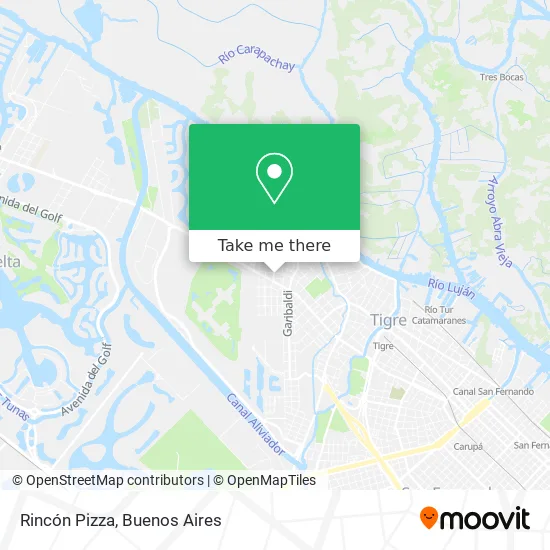 Rincón Pizza map