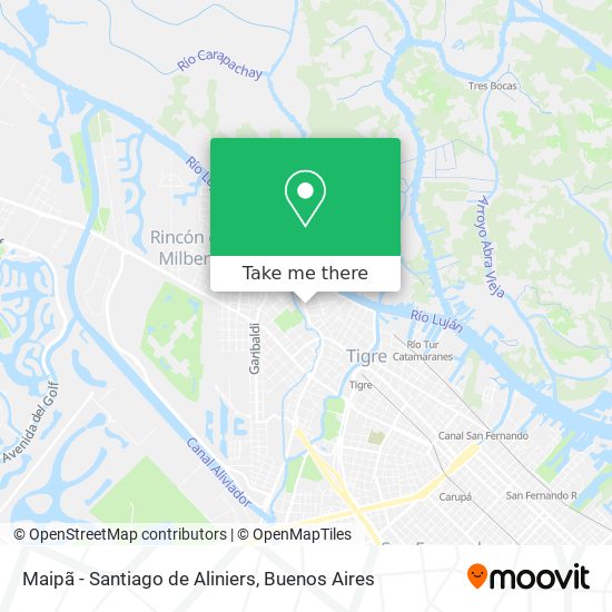 Maipã - Santiago de Aliniers map