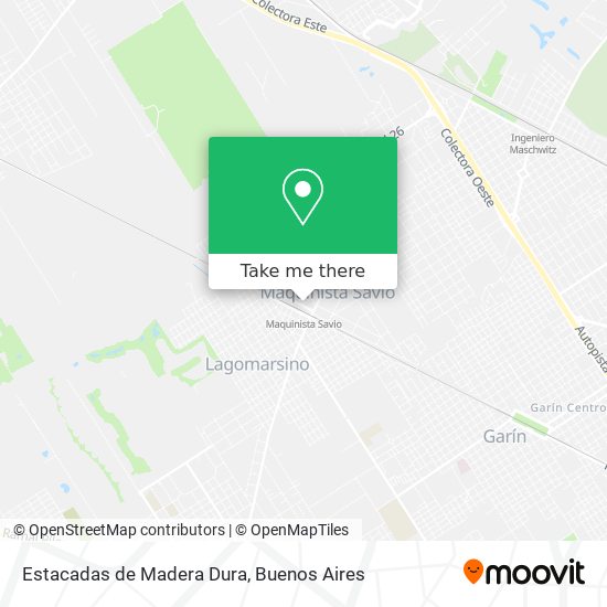 Mapa de Estacadas de Madera Dura